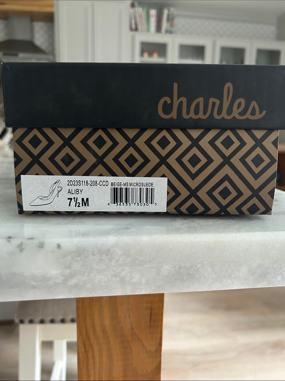 NIB Charles by Charles David Aliby Slingback Pump in Beige - Picture 2 of 6